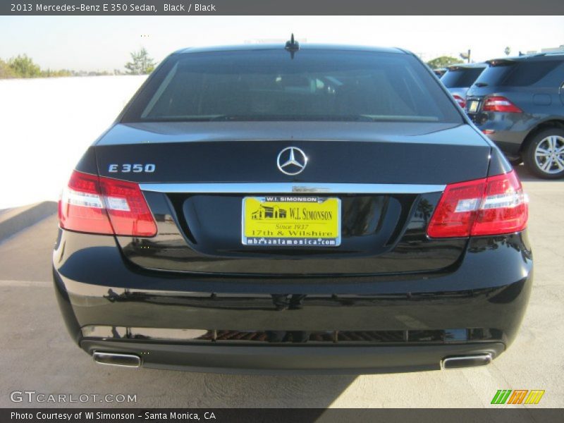 Black / Black 2013 Mercedes-Benz E 350 Sedan