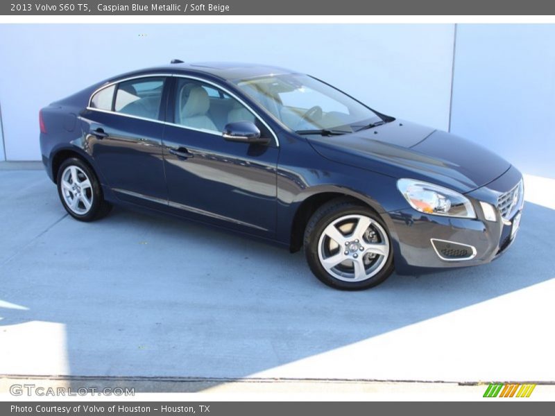 Caspian Blue Metallic / Soft Beige 2013 Volvo S60 T5