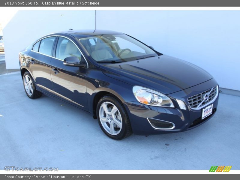 Caspian Blue Metallic / Soft Beige 2013 Volvo S60 T5