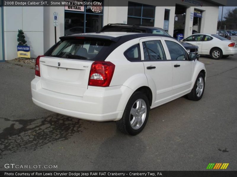 Stone White / Dark Slate Gray 2008 Dodge Caliber SXT