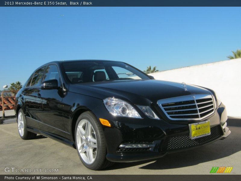 Black / Black 2013 Mercedes-Benz E 350 Sedan