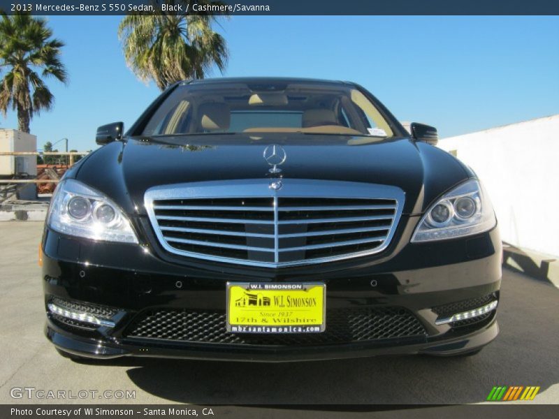 Black / Cashmere/Savanna 2013 Mercedes-Benz S 550 Sedan