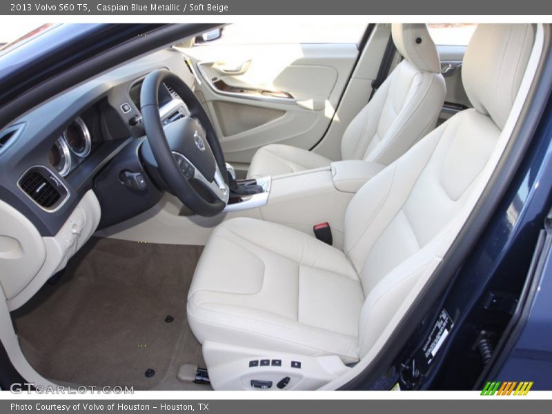 Caspian Blue Metallic / Soft Beige 2013 Volvo S60 T5