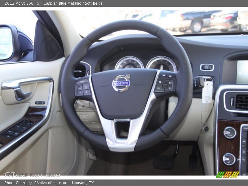 Caspian Blue Metallic / Soft Beige 2013 Volvo S60 T5