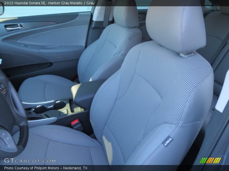 Harbor Gray Metallic / Gray 2013 Hyundai Sonata SE