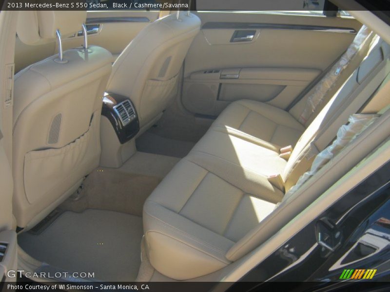 Black / Cashmere/Savanna 2013 Mercedes-Benz S 550 Sedan