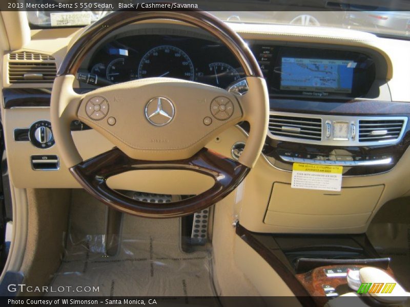 Black / Cashmere/Savanna 2013 Mercedes-Benz S 550 Sedan