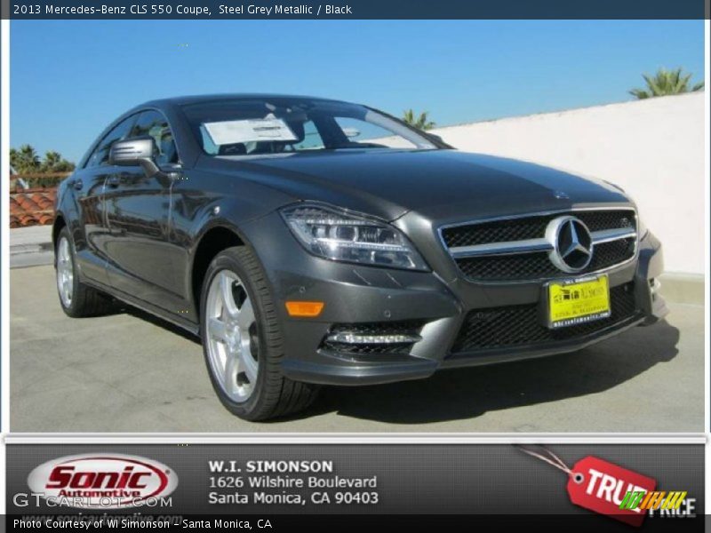 Steel Grey Metallic / Black 2013 Mercedes-Benz CLS 550 Coupe