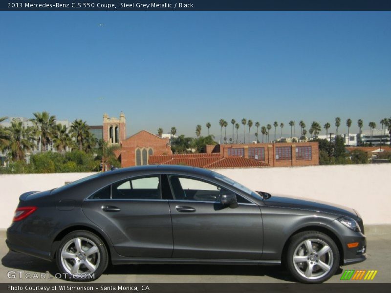 Steel Grey Metallic / Black 2013 Mercedes-Benz CLS 550 Coupe