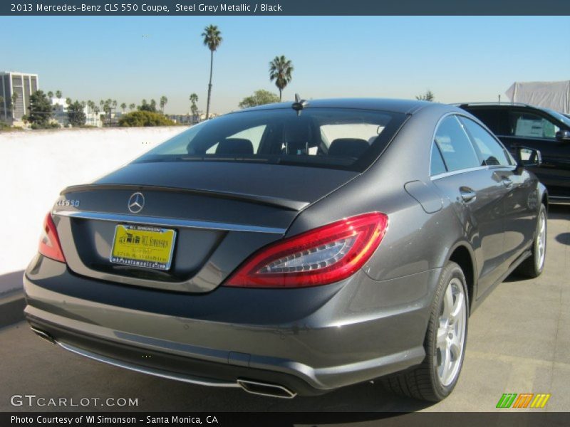 Steel Grey Metallic / Black 2013 Mercedes-Benz CLS 550 Coupe