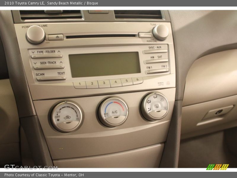 Sandy Beach Metallic / Bisque 2010 Toyota Camry LE