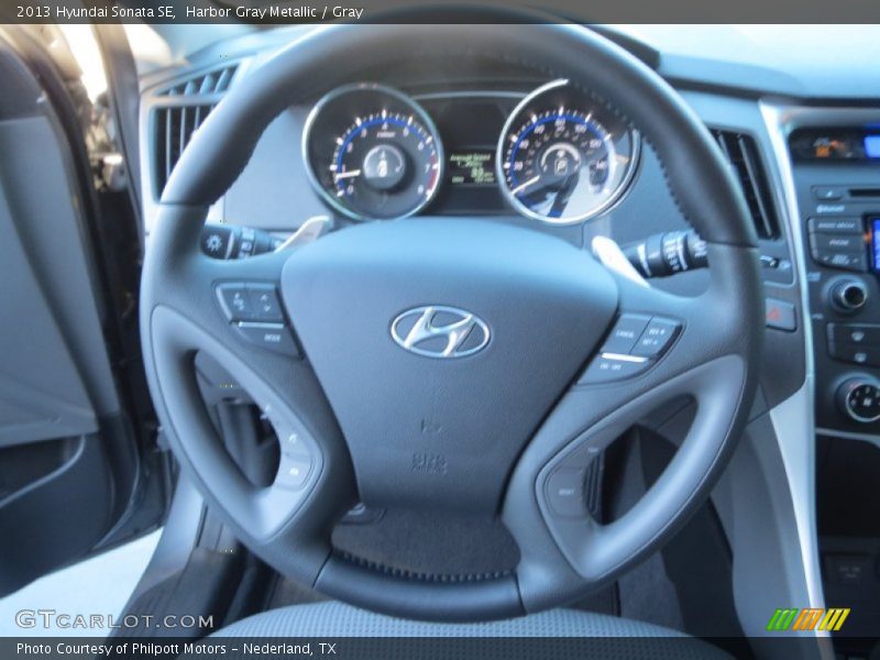 Harbor Gray Metallic / Gray 2013 Hyundai Sonata SE