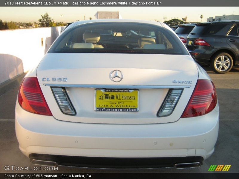 designo Magno Cashmere White / designo Porcelain 2013 Mercedes-Benz CL 550 4Matic