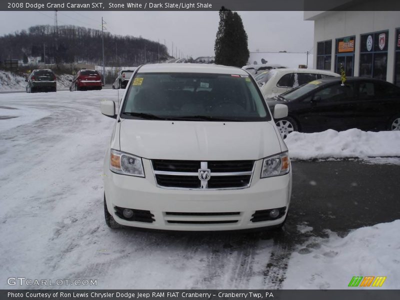Stone White / Dark Slate/Light Shale 2008 Dodge Grand Caravan SXT