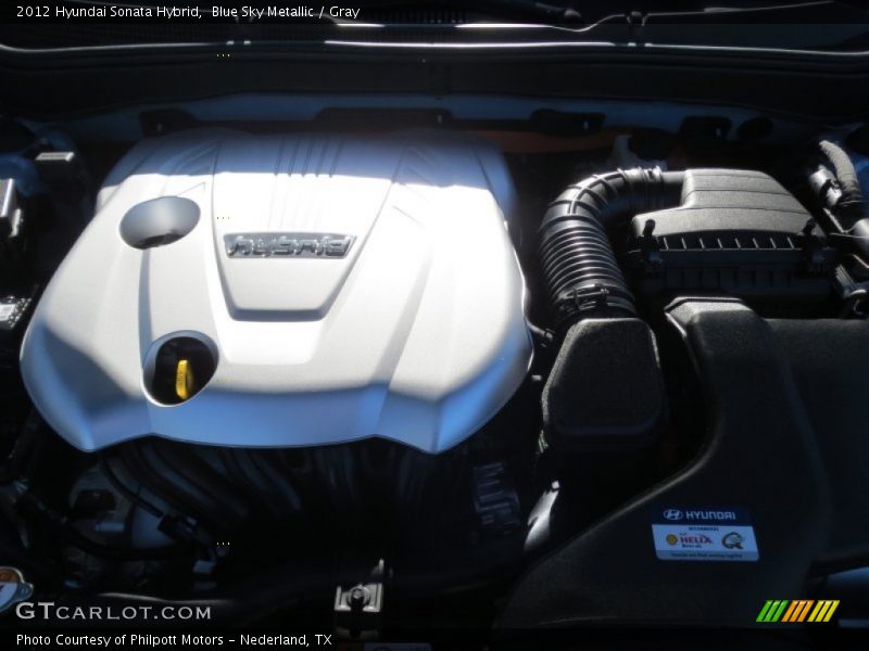 Blue Sky Metallic / Gray 2012 Hyundai Sonata Hybrid