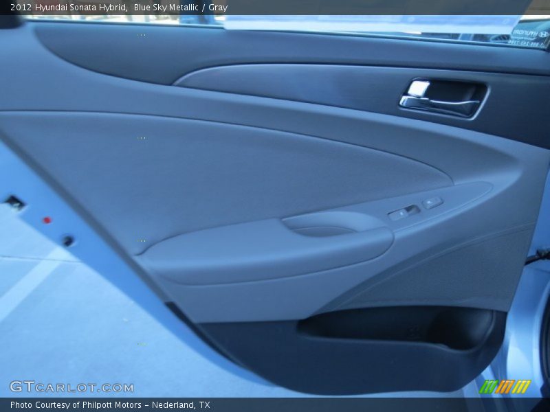 Blue Sky Metallic / Gray 2012 Hyundai Sonata Hybrid