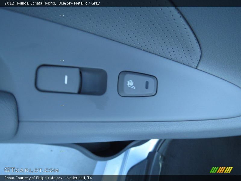 Blue Sky Metallic / Gray 2012 Hyundai Sonata Hybrid