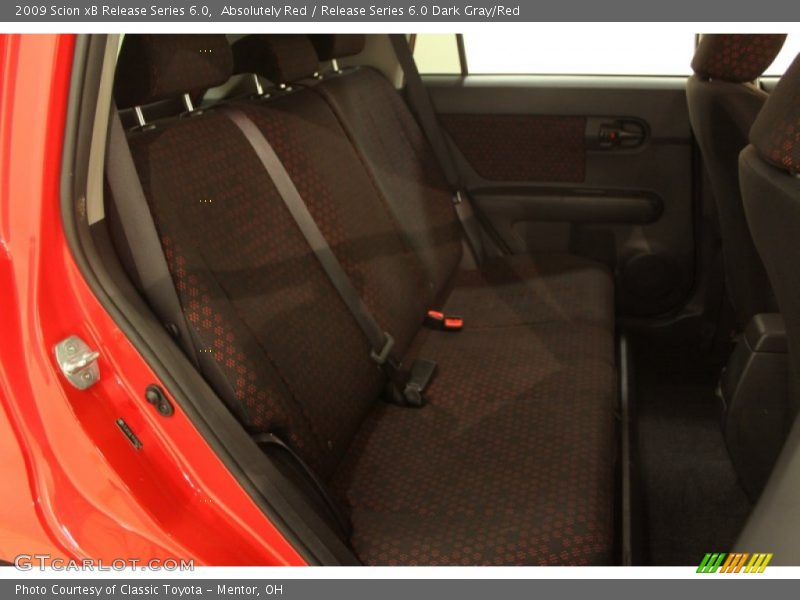 Rear Seat of 2009 xB Release Series 6.0