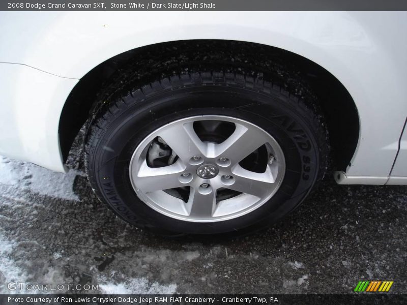Stone White / Dark Slate/Light Shale 2008 Dodge Grand Caravan SXT