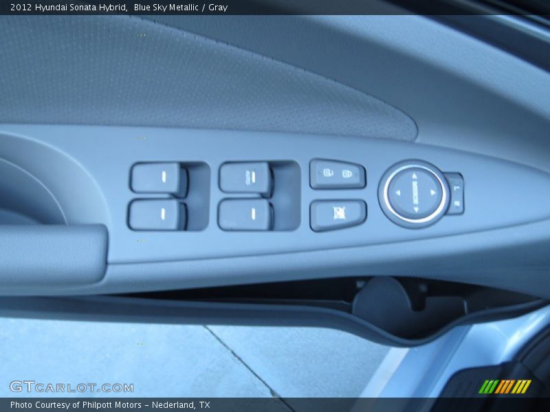 Blue Sky Metallic / Gray 2012 Hyundai Sonata Hybrid