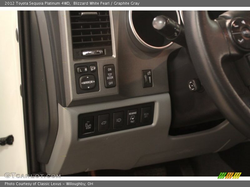 Blizzard White Pearl / Graphite Gray 2012 Toyota Sequoia Platinum 4WD