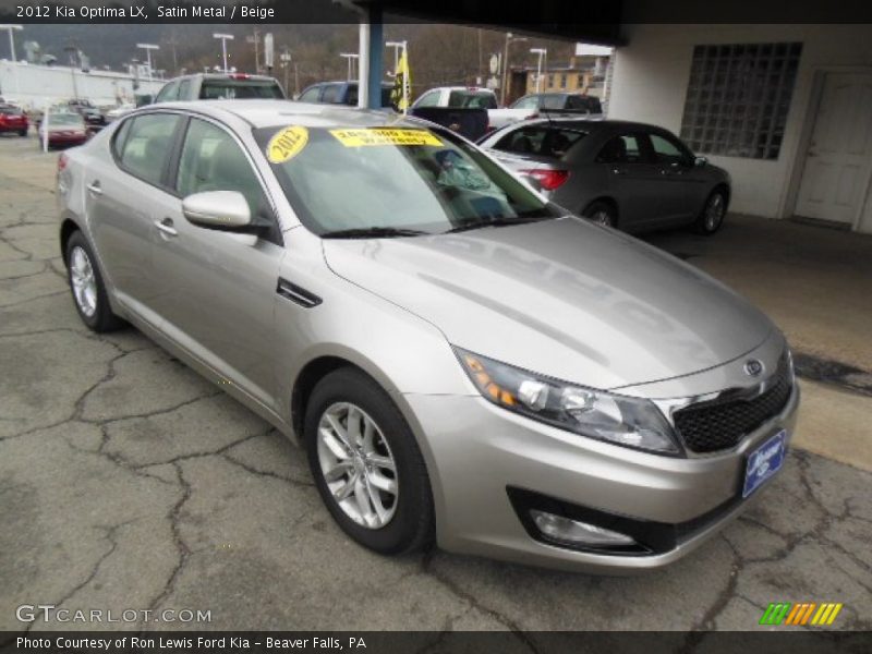 Satin Metal / Beige 2012 Kia Optima LX