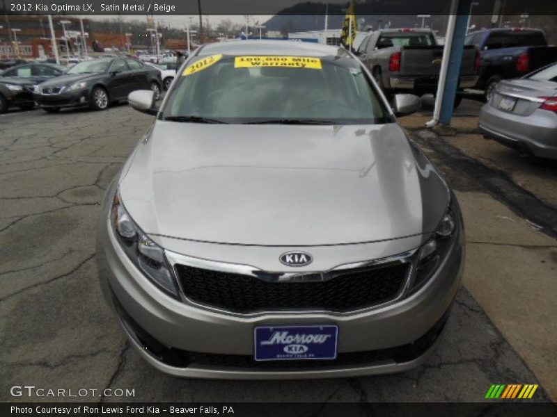 Satin Metal / Beige 2012 Kia Optima LX