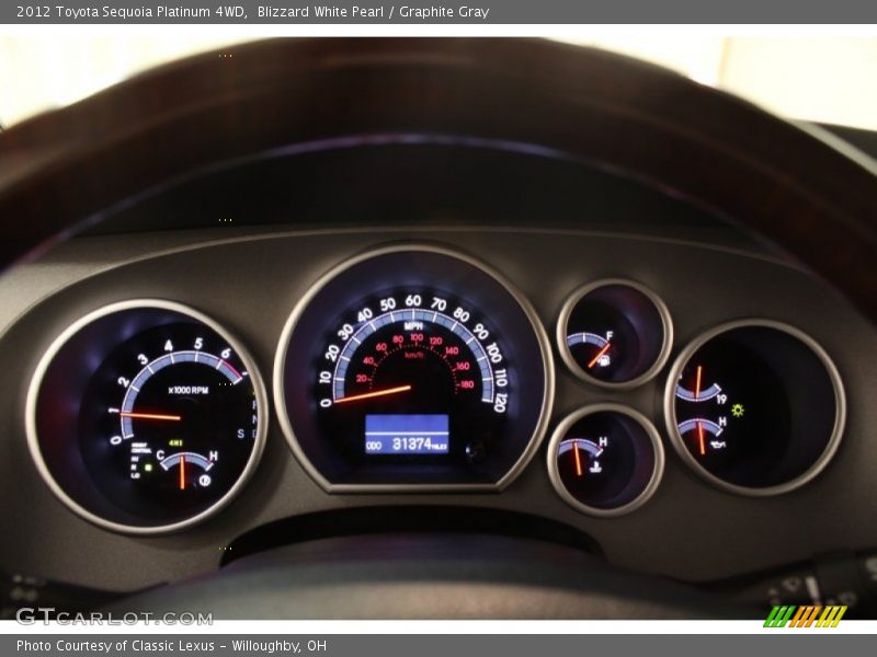  2012 Sequoia Platinum 4WD Platinum 4WD Gauges