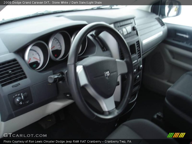 Stone White / Dark Slate/Light Shale 2008 Dodge Grand Caravan SXT