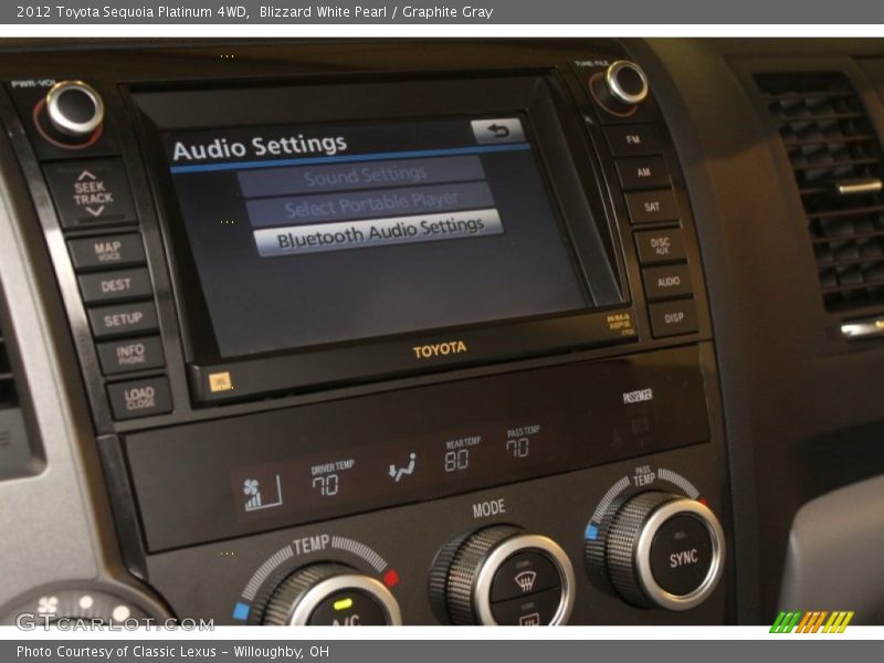 Audio System of 2012 Sequoia Platinum 4WD