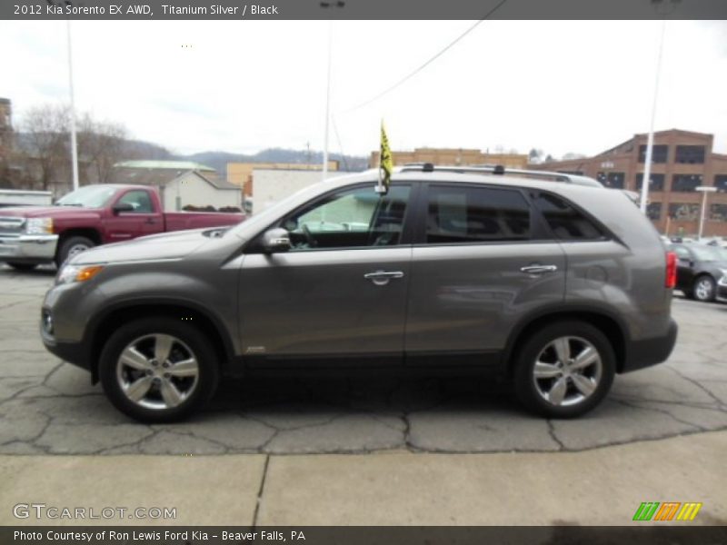 Titanium Silver / Black 2012 Kia Sorento EX AWD