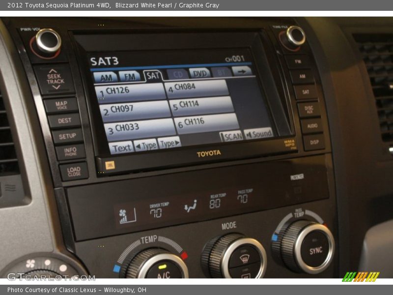 Audio System of 2012 Sequoia Platinum 4WD