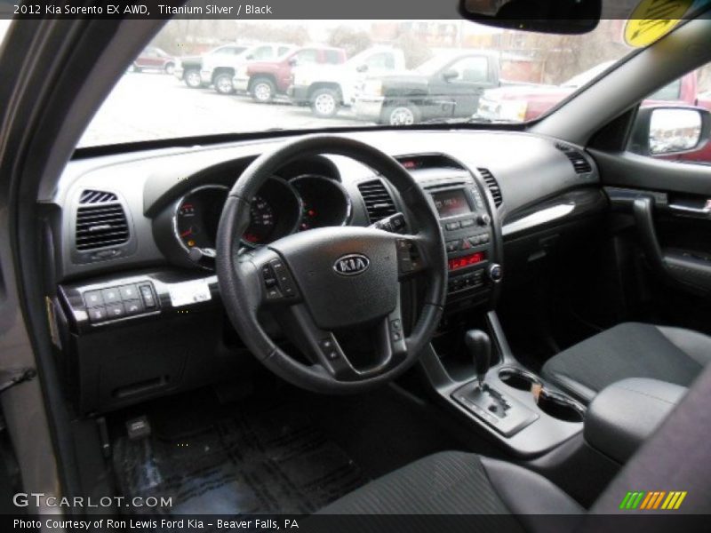Titanium Silver / Black 2012 Kia Sorento EX AWD