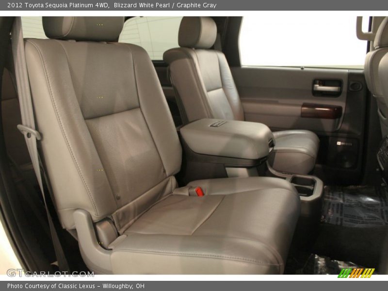 Blizzard White Pearl / Graphite Gray 2012 Toyota Sequoia Platinum 4WD