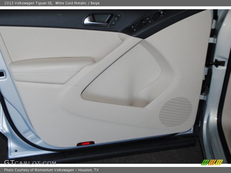 White Gold Metallic / Beige 2013 Volkswagen Tiguan SE