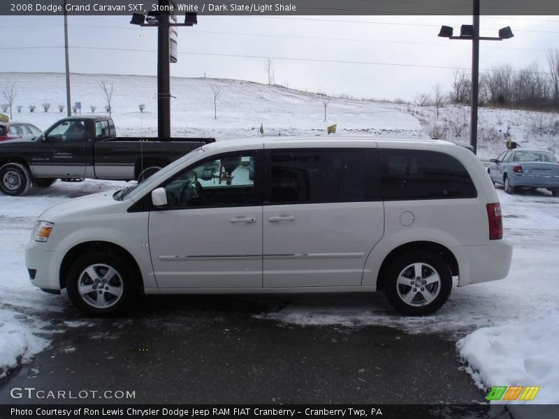 Stone White / Dark Slate/Light Shale 2008 Dodge Grand Caravan SXT