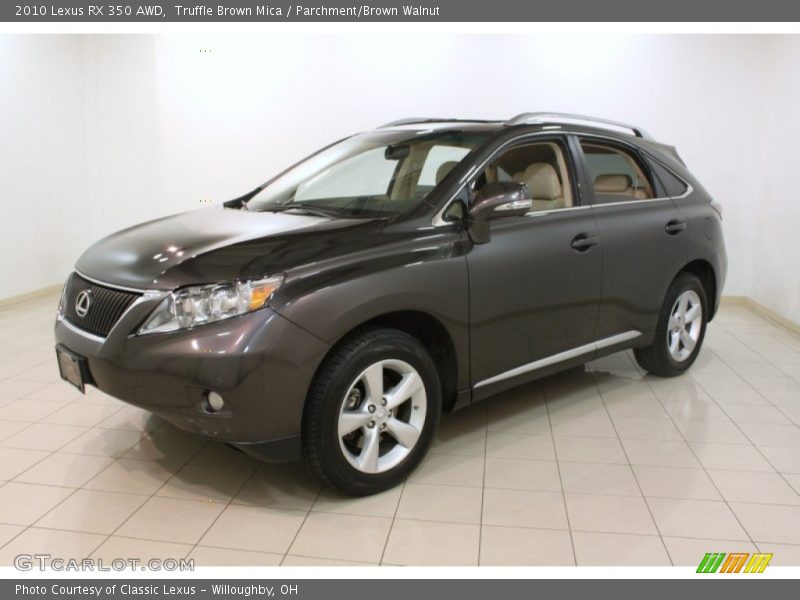 Truffle Brown Mica / Parchment/Brown Walnut 2010 Lexus RX 350 AWD