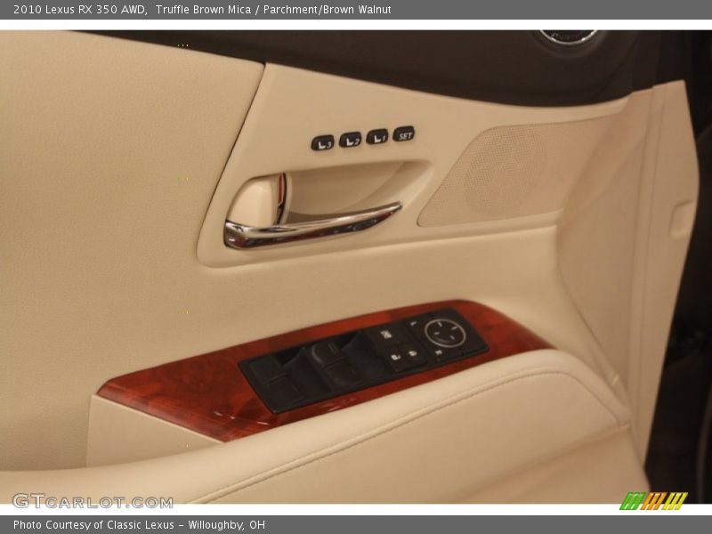 Truffle Brown Mica / Parchment/Brown Walnut 2010 Lexus RX 350 AWD