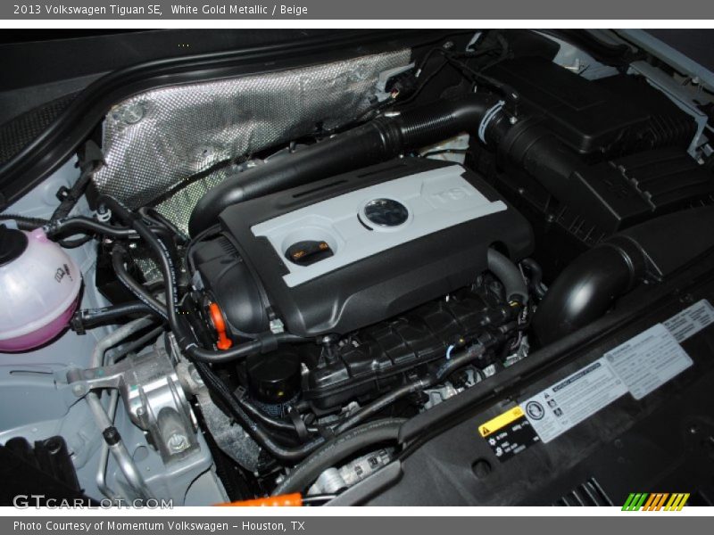 White Gold Metallic / Beige 2013 Volkswagen Tiguan SE