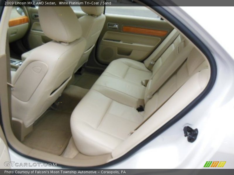 White Platinum Tri-Coat / Sand 2009 Lincoln MKZ AWD Sedan