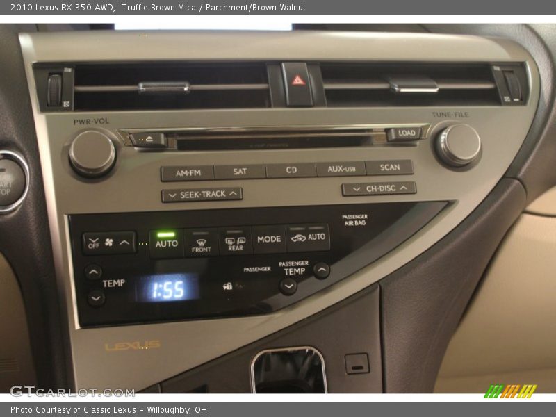 Truffle Brown Mica / Parchment/Brown Walnut 2010 Lexus RX 350 AWD