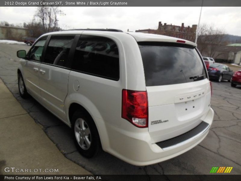 Stone White / Black/Light Graystone 2012 Dodge Grand Caravan SXT