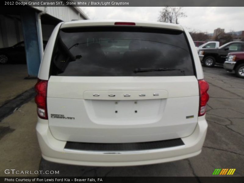 Stone White / Black/Light Graystone 2012 Dodge Grand Caravan SXT