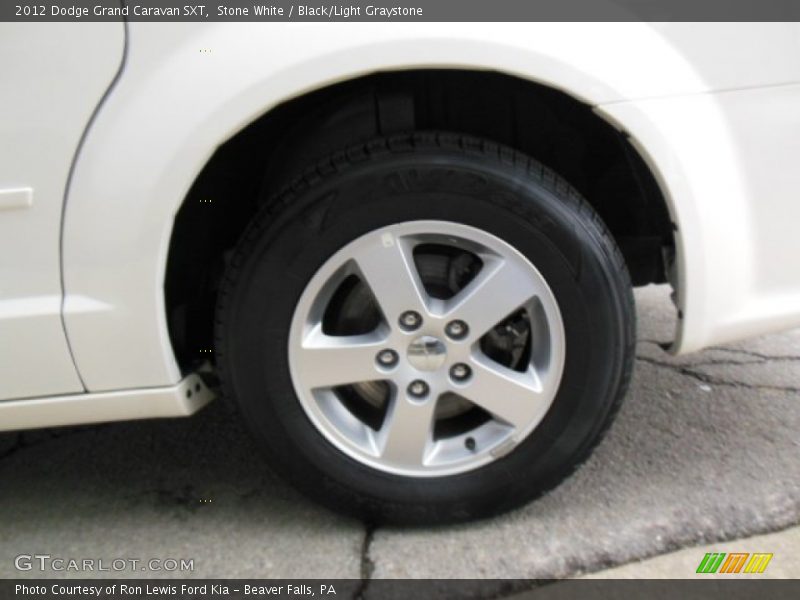 Stone White / Black/Light Graystone 2012 Dodge Grand Caravan SXT