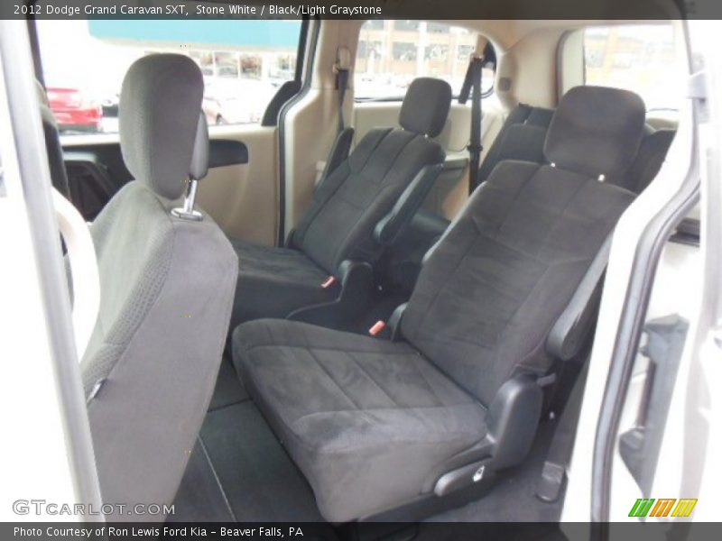 Stone White / Black/Light Graystone 2012 Dodge Grand Caravan SXT