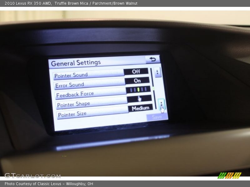 Truffle Brown Mica / Parchment/Brown Walnut 2010 Lexus RX 350 AWD