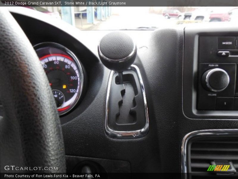 Stone White / Black/Light Graystone 2012 Dodge Grand Caravan SXT