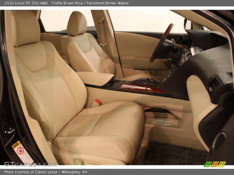 Truffle Brown Mica / Parchment/Brown Walnut 2010 Lexus RX 350 AWD