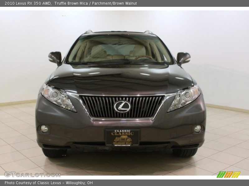 Truffle Brown Mica / Parchment/Brown Walnut 2010 Lexus RX 350 AWD