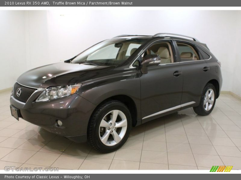 Truffle Brown Mica / Parchment/Brown Walnut 2010 Lexus RX 350 AWD